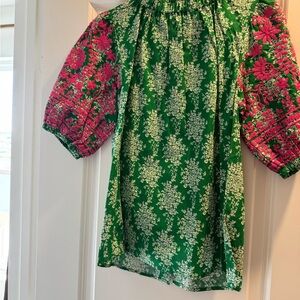 THML Green and Pink Top